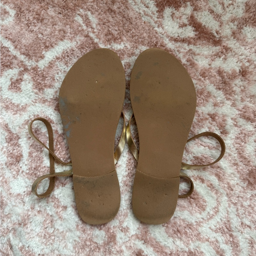 Handcrafted Greek Genuine Leather Tan Strappy Sandals - Picture 2 of 2